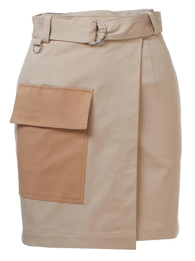 Shop Msgm Beige Skirt