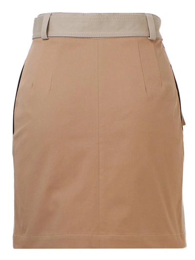 Shop Msgm Beige Skirt