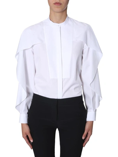 Shop Alexander Mcqueen Shirt With Ruches In White