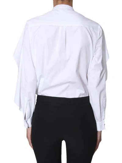 Shop Alexander Mcqueen Shirt With Ruches In White