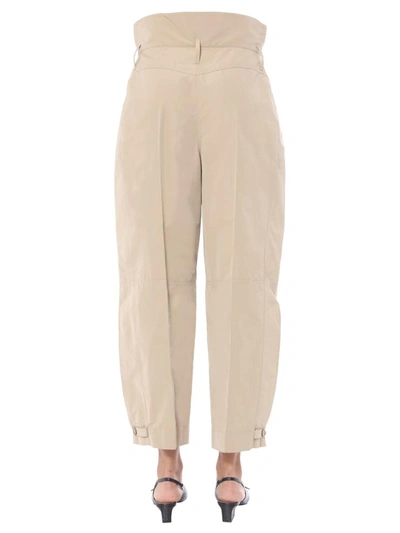 Shop Givenchy High-waist Trousers In Beige