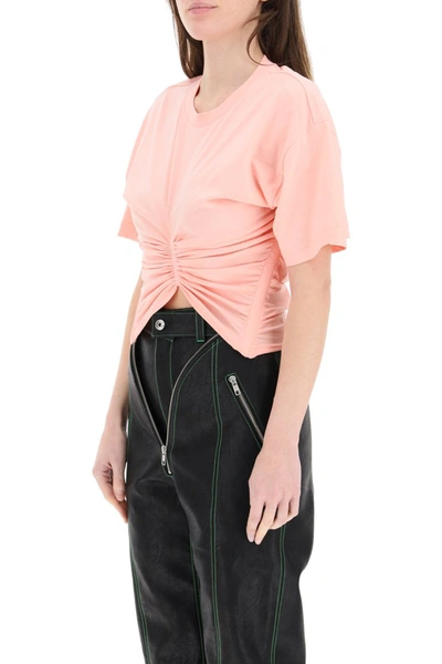 Shop Y/project Y Project Draped Cotton T-shirt In Pink