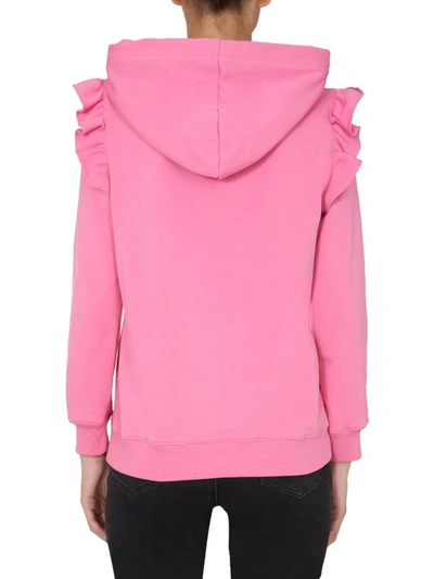 Shop Moschino Hoodie In Pink