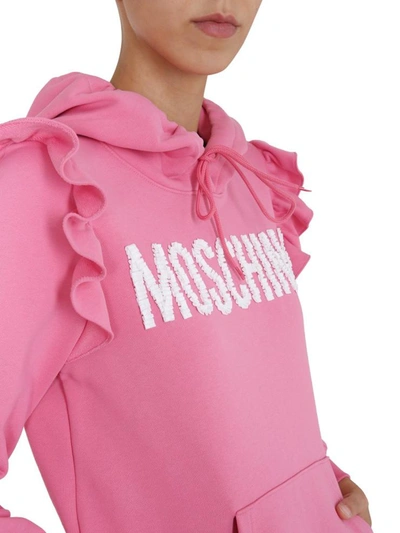 Shop Moschino Hoodie In Pink