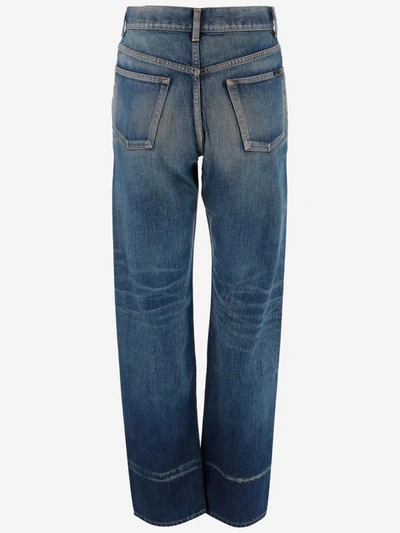 Shop Saint Laurent Jeans In Blue