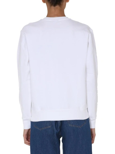 Shop Ps By Paul Smith Round Neck Sweatshirt In White