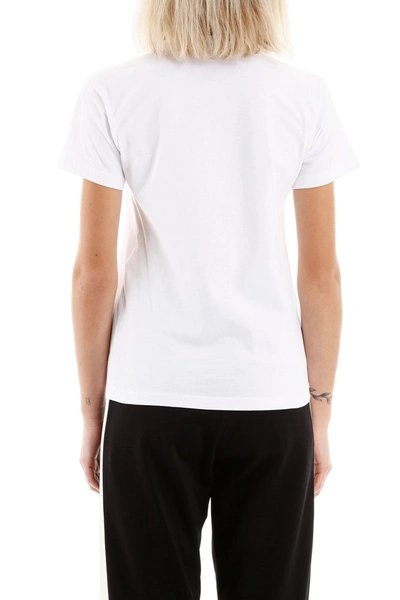 Shop Balenciaga Micro Logo T-shirt In White