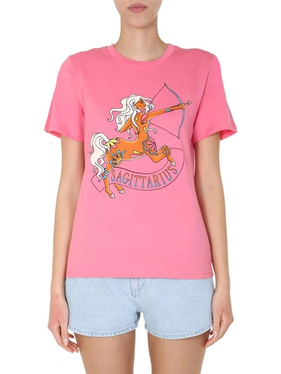 Shop Alberta Ferretti "love Me Starlight" T-shirt In Pink