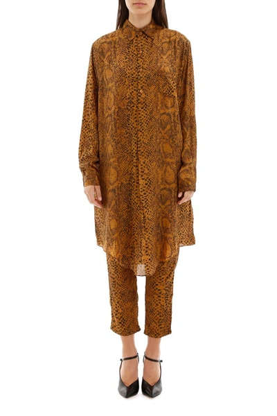 Shop Mes Demoiselles Kaa Shirt In Ocre