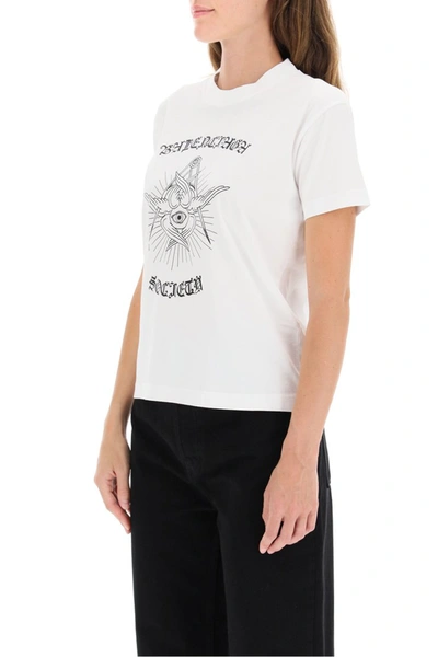 Shop Balenciaga Gothic Print T-shirt In White