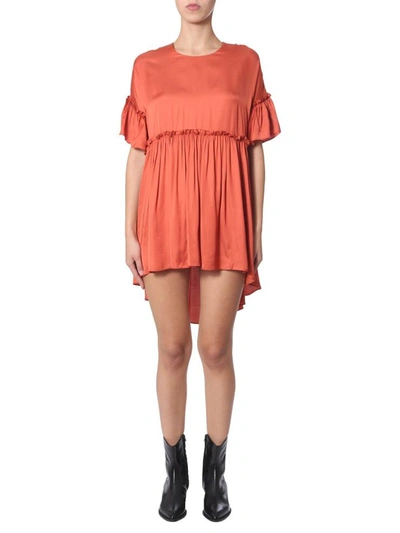 Shop Jovonna "rendaze" Dress In Orange