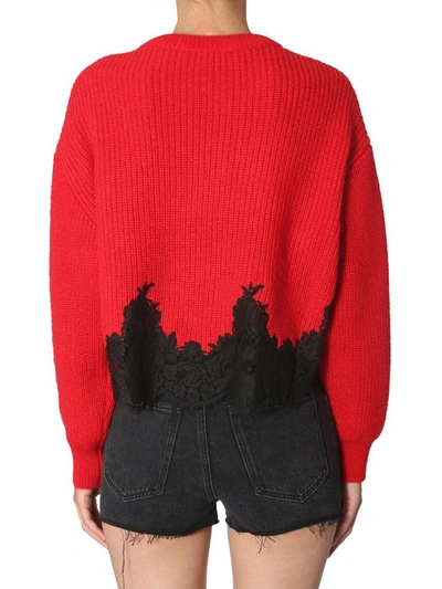 Shop Givenchy Crew Neck Knit In Red