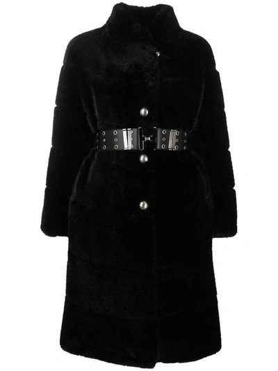 Shop Ermanno Scervino Coats Black