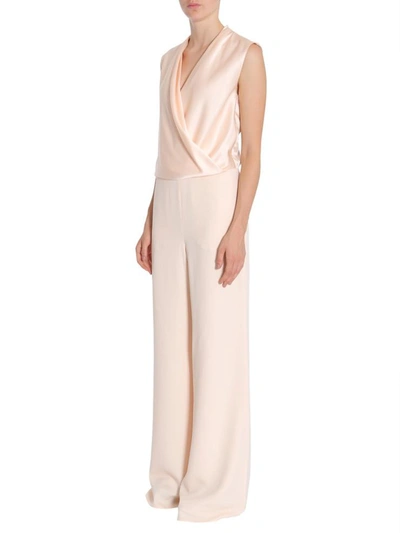 Shop Lanvin Satin Sable Suit In Pink