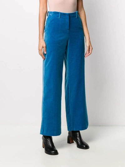 Shop Alysi Trousers In Blu