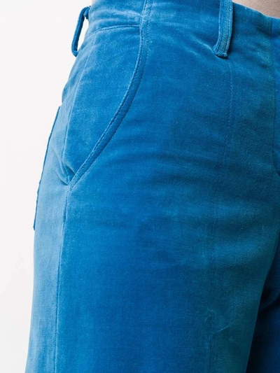 Shop Alysi Trousers In Blu