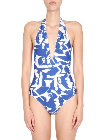 Shop La Doublej Swimsuit In Blue