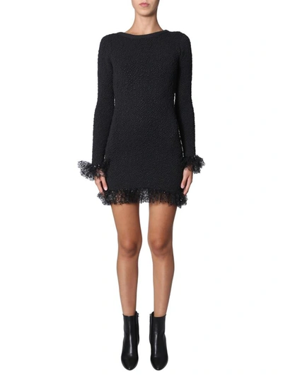 Shop Saint Laurent Knit Dress In Black