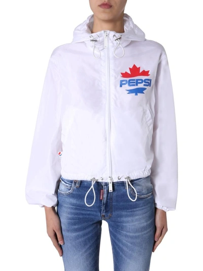 Dsquared2 Wind Jacket In White