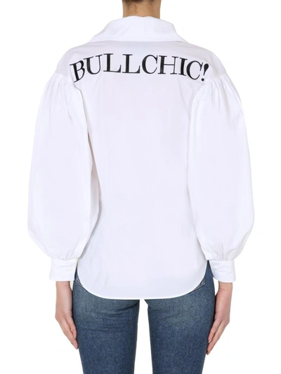 Shop Moschino "bullchic" Shirt In White