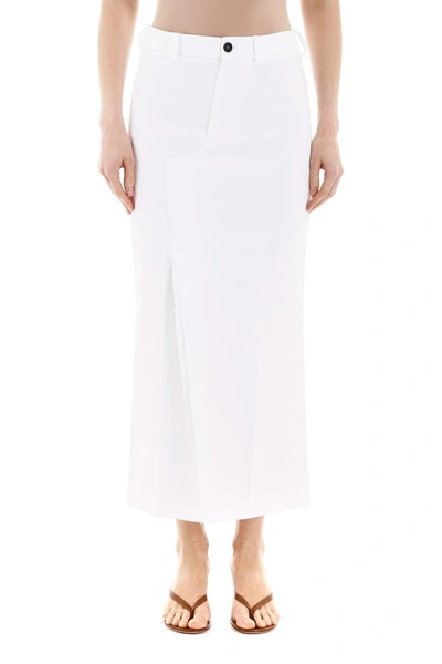 Shop Marni Lily Midi Skirt In White