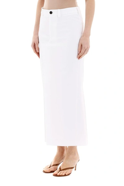 Shop Marni Lily Midi Skirt In White