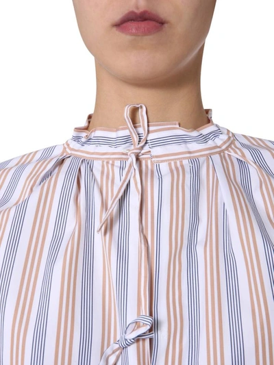Shop Aspesi Striped Shirt In Multicolour