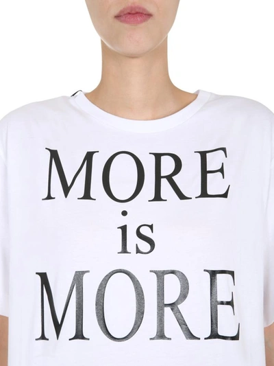 Shop Boutique Moschino Round Neck T-shirt In White
