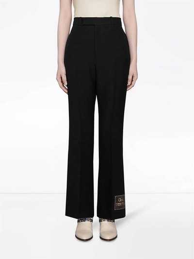 Shop Gucci Trousers Black