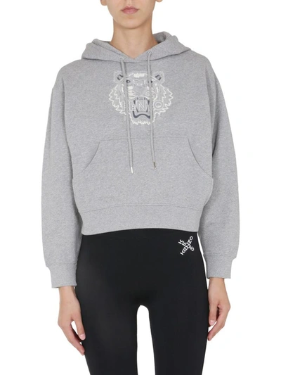 Shop Kenzo Hoodie In Grey