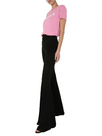 Shop Balmain High Waist Trousers In Black