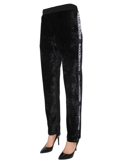 Shop Moschino Wide Pants In Black