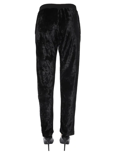 Shop Moschino Wide Pants In Black