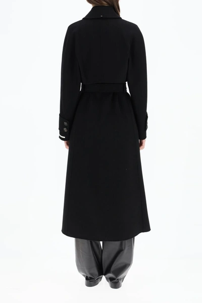 Shop Sportmax Wool And Cashmere Coat In Nero