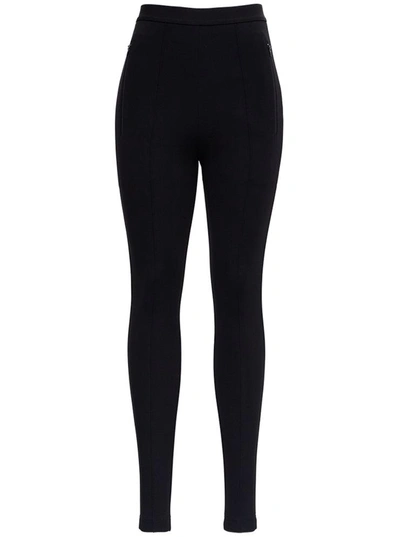 Shop Balenciaga Leggings With Back Logo In Black