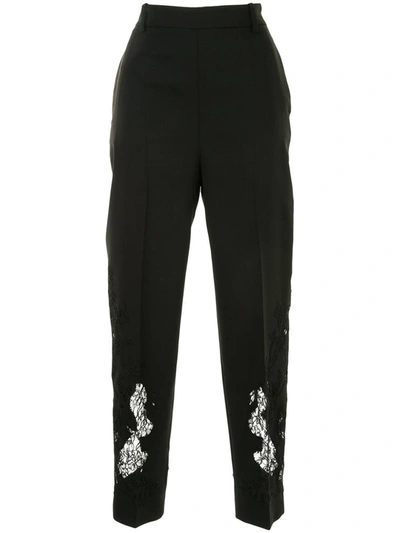 Shop Ermanno Scervino Trousers Black