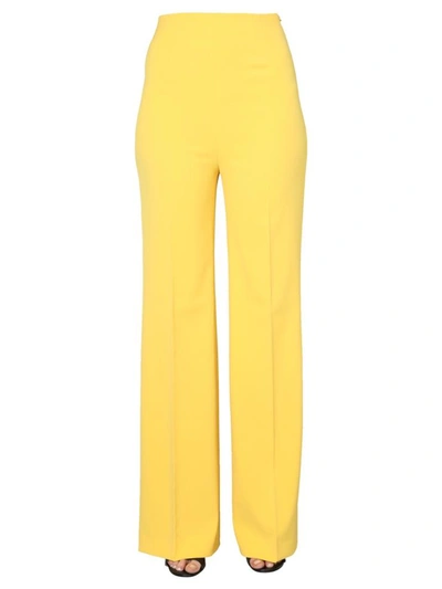 Shop Boutique Moschino Slim Fit Pants In Yellow