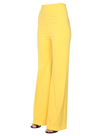 Shop Boutique Moschino Slim Fit Pants In Yellow