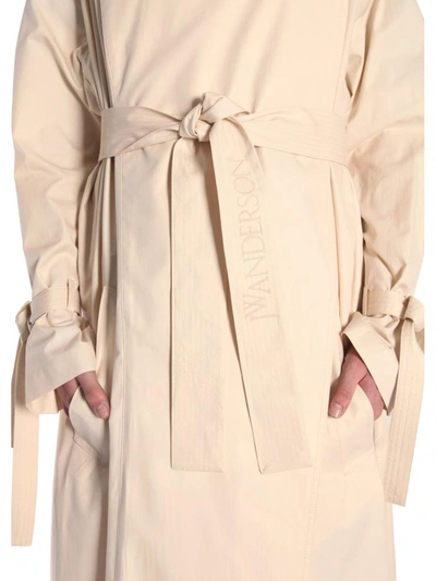 Shop Jw Anderson Oversized Trench In Beige