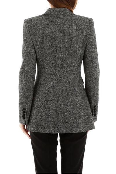 Shop Dolce & Gabbana Tweed Blazer In Fantasia