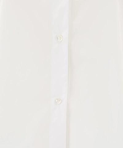Shop Aspesi Poplin Long Shirt In White