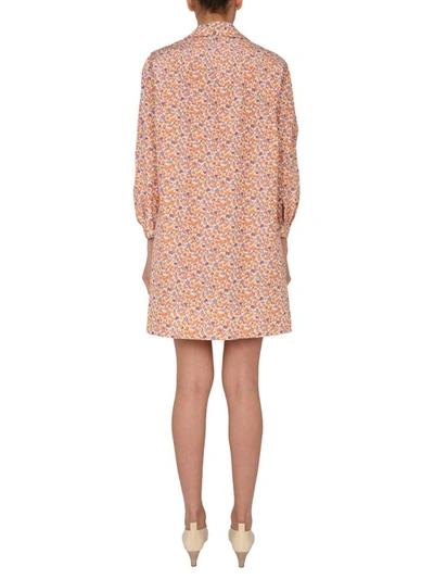 Shop A.p.c. "melissa" Dress In Orange