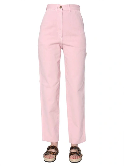 Shop Alberta Ferretti High-waist Jeans In Pink