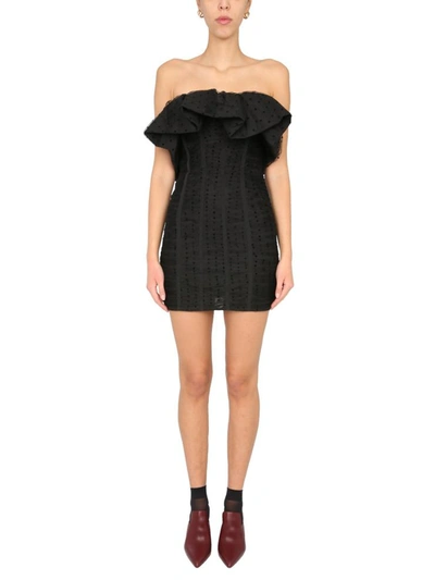 Shop Self-portrait Short Dress In Black