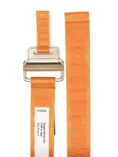 Shop Heron Preston Belts Orange