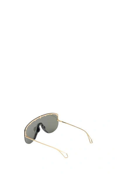 Shop Gucci Masked Sunglasses In Metallic