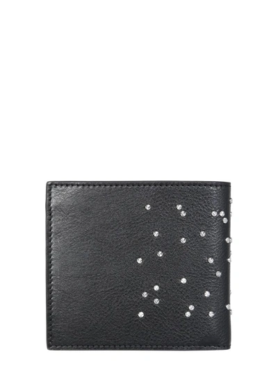 Shop Alexander Mcqueen Wallet With Studs In Black