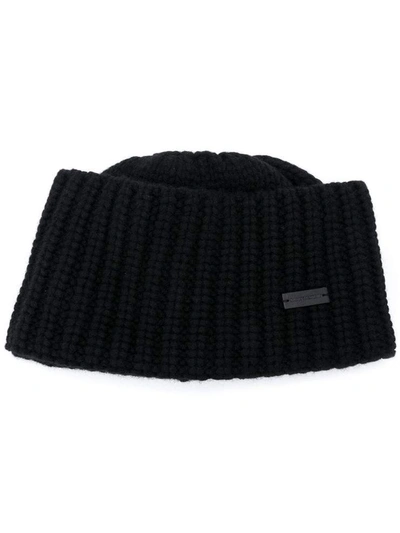 Shop Saint Laurent Hats Black