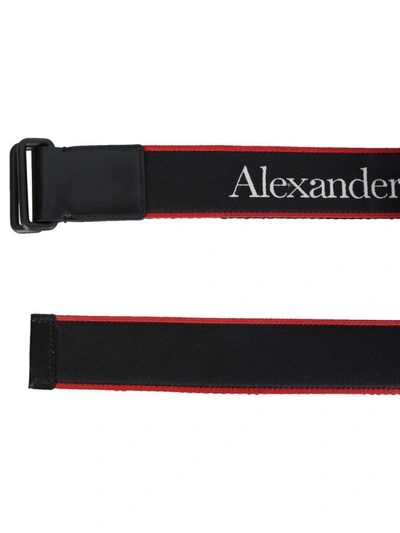 Shop Alexander Mcqueen Camera Belt In Black