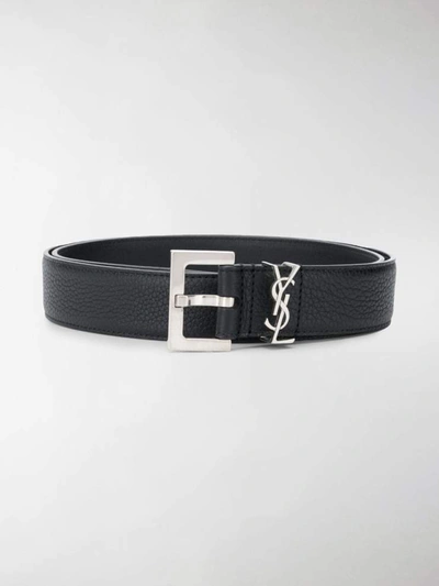 Shop Saint Laurent Belts In Nero